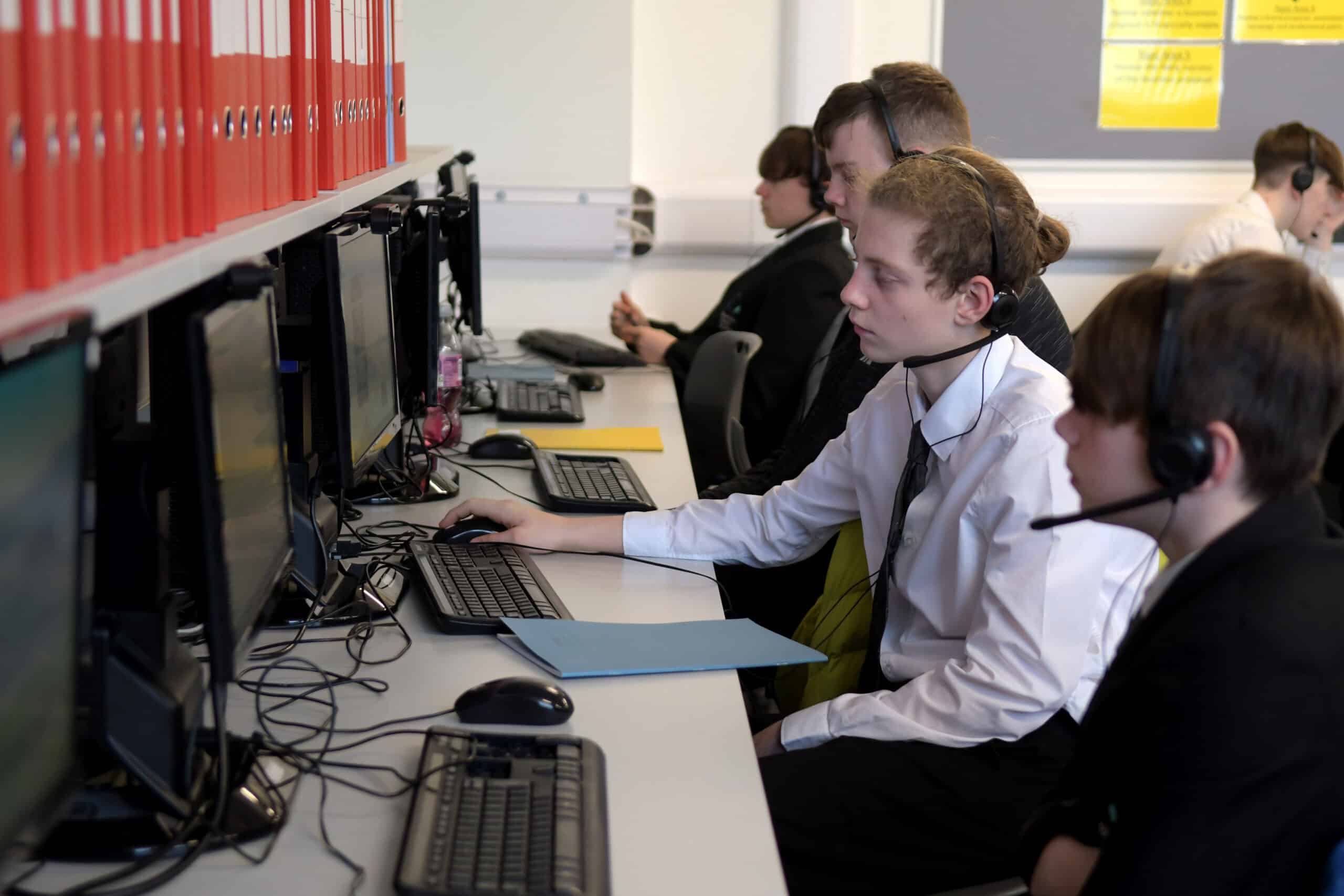 Levelling the playing field_ Pupils receive online tutoring-in-maths-and-English-at-Blacon-High-School