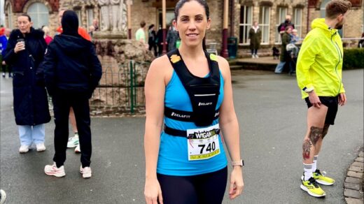 Miss Amy Green has run three half marathons in three months.