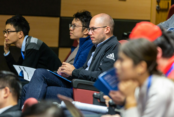 People sitting in lecture hall