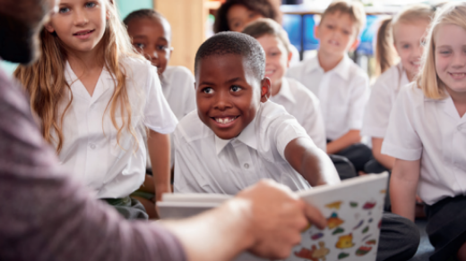 Children in a classroom