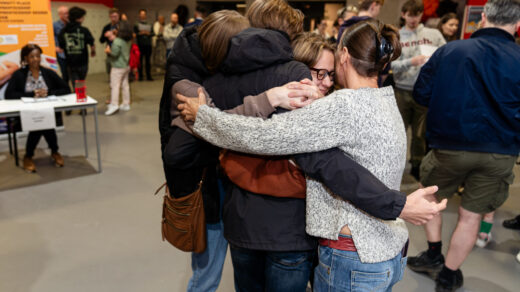 UTC and The Studio A-level results day: A very happy group hug