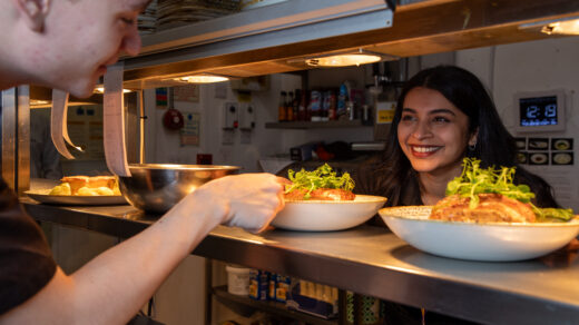 Plating up food