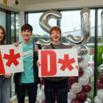 St John Rigby College A-level Results 2024: Lucy Edwards, left, former Maghull HS, D*, D* Music Technology, A* Music, A Maths - Music at Birminghmam University; Robert Morris, former St Edmund Arrowsmith CHS, A* Maths, A* Further Maths, A* Music - Maths at Durham University; Grace Butcher, former Hawkley Hall HS, D*, D* Music Technology, A Music - Music (saxophone) at the Royal College of Music.