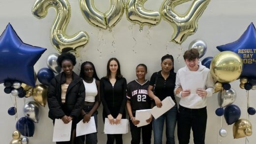 Students from The Academy of St Francis of Assisi collected their results