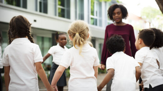 Children playing outside