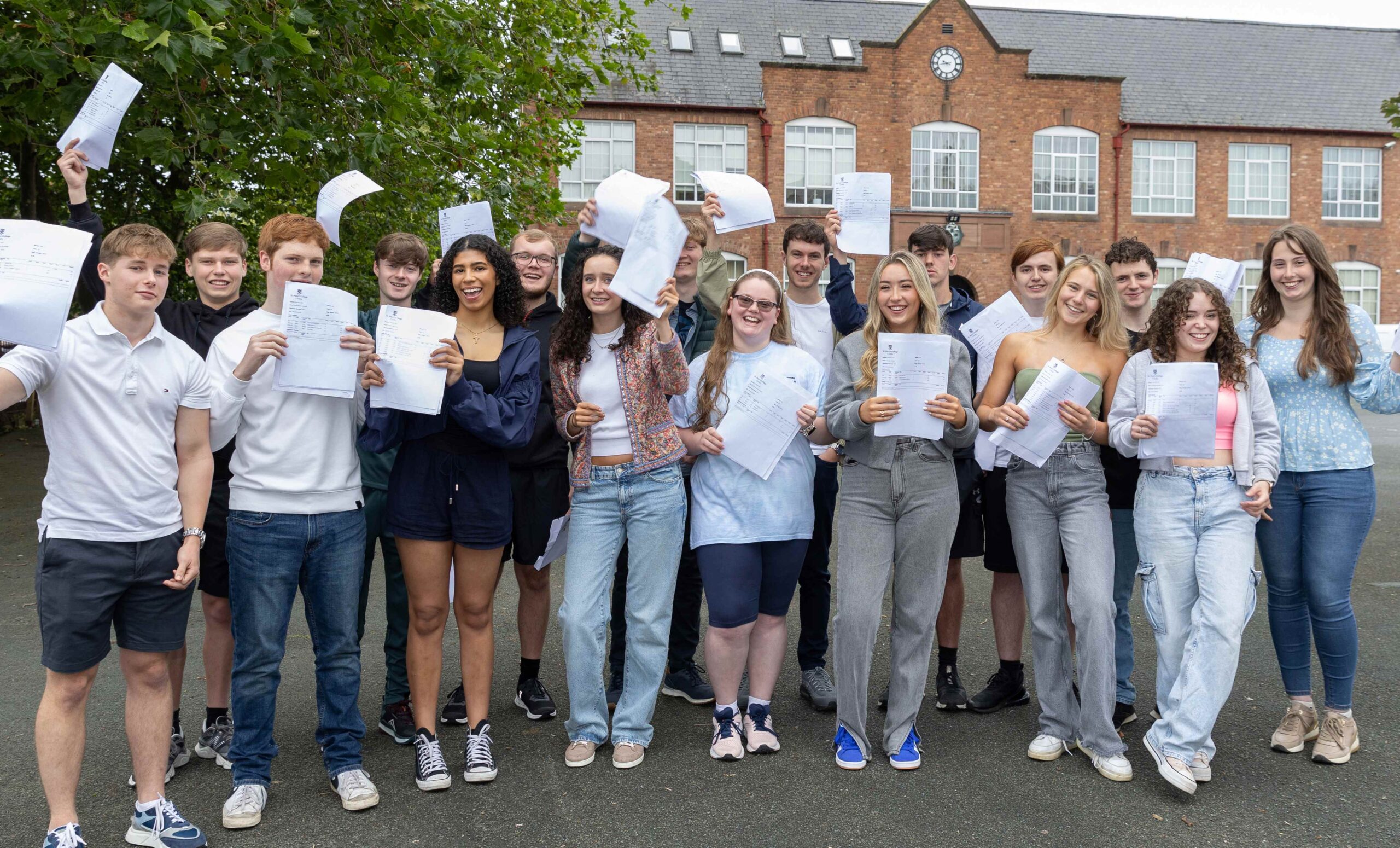 High achievers - some of the St. Mary's students who achieved three or more A*, A or B grades at A-level.