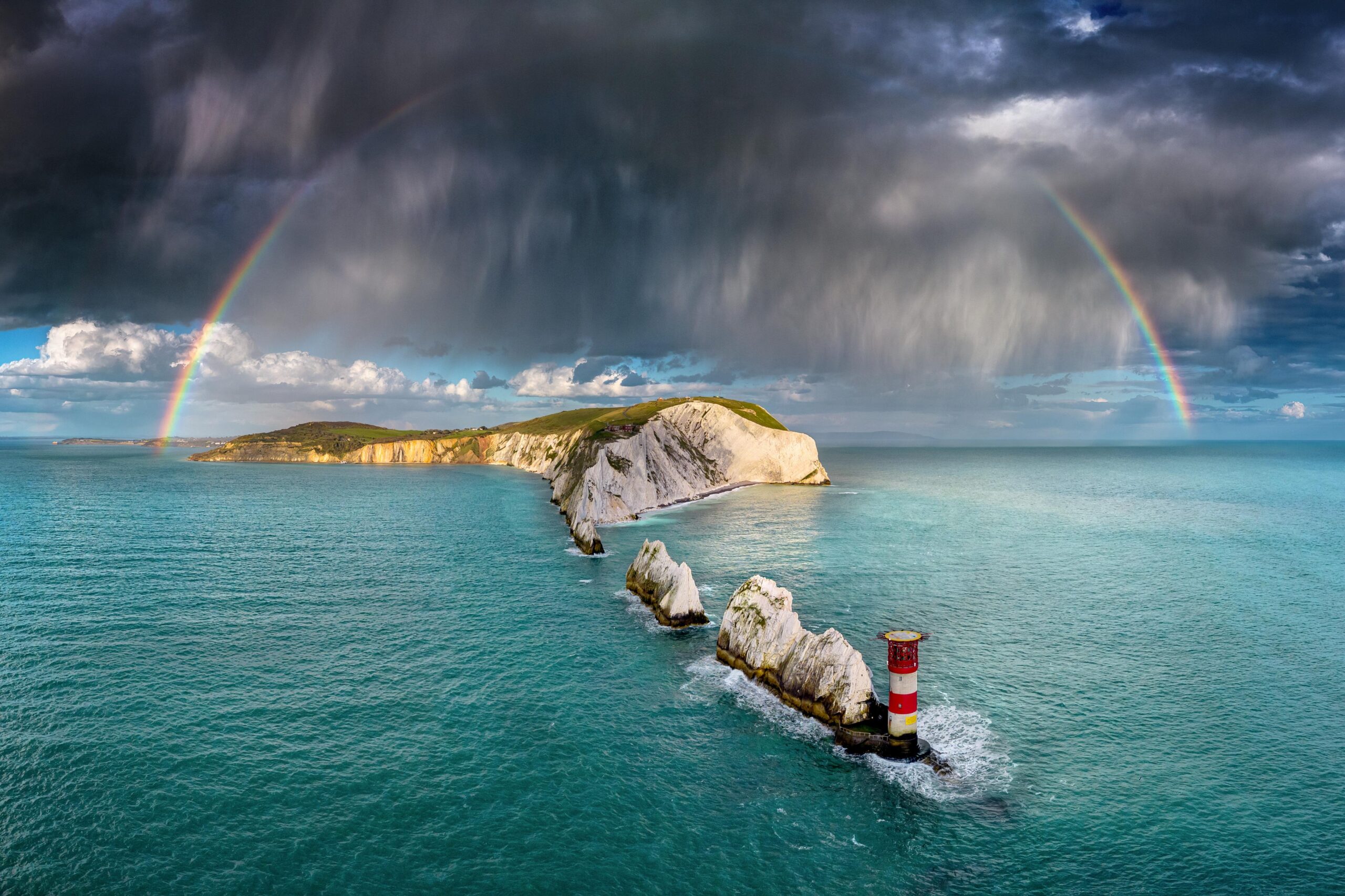 Evening Shower over the Needles