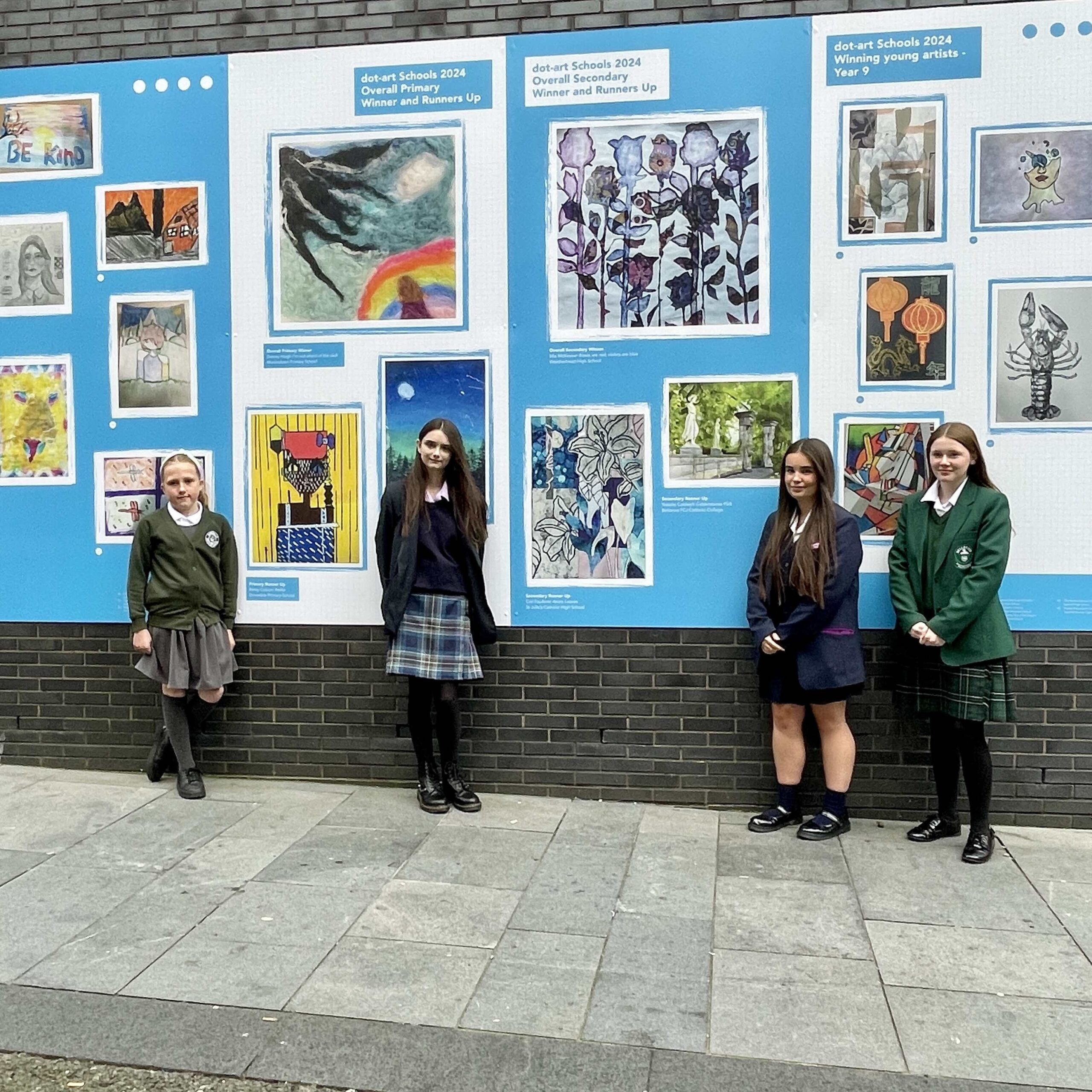 Young dot-art Schools artists with new outdoor exhibition in partnership with Liverpool ONE