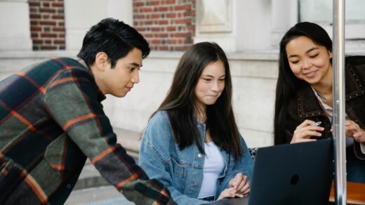 Students on laptop