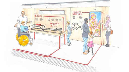 Britain's railway careers mock up